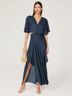maje rozim crochet maxi dress Rhinestone crochet maxi dress